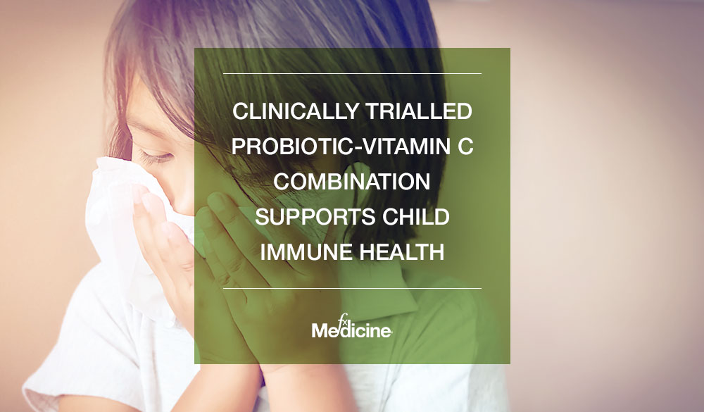 Clinically trialled probiotic-vitamin C combination supports child immune health